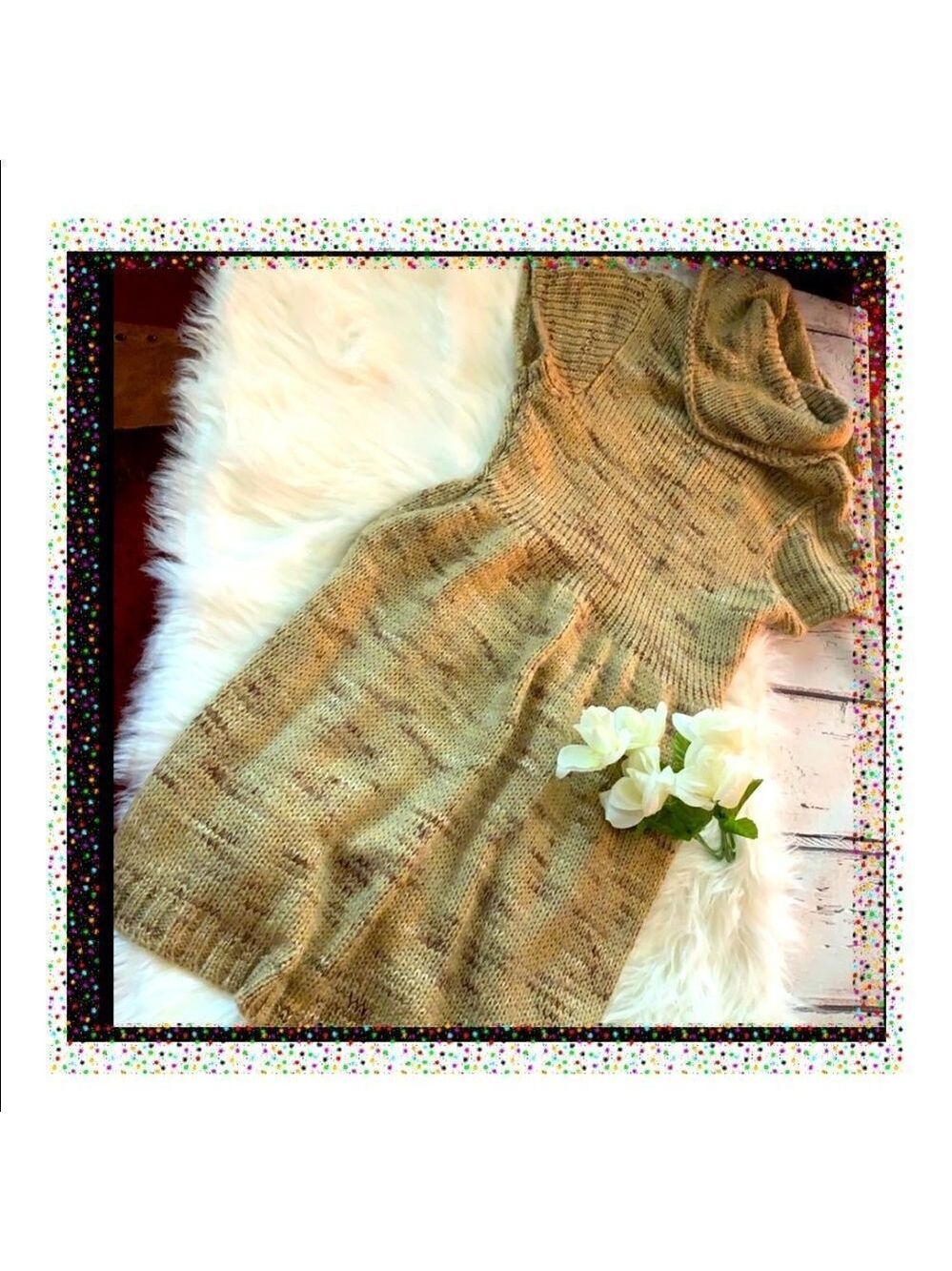 Women’s Knitted Cow-neck Dress